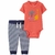 Carter´s Set 2 Piezas Body Mangas Cortas Pantalon Dinosaurio