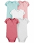 Carters Pack 5 Bodies Manga Corta Lisos (1I721110)