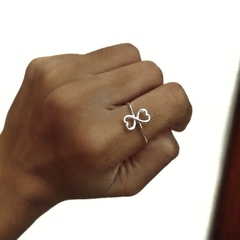 Anillo doble corazón - P925