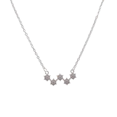 Gargantilla simetrica Acero Blanco - comprar online