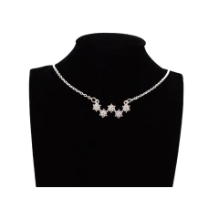 Gargantilla simetrica Acero Blanco - tienda online