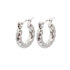 Aros argollas con textura orgánica - comprar online