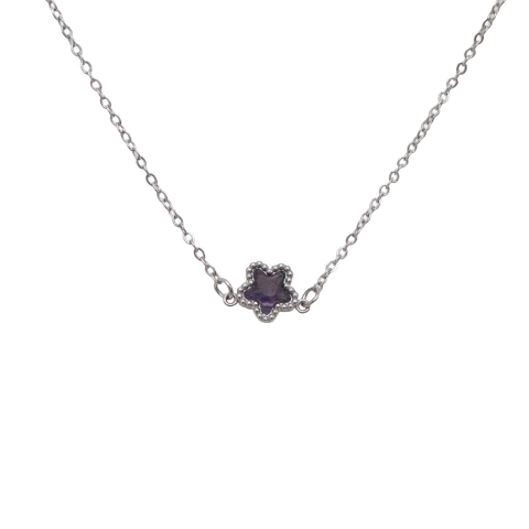 Gargantilla de Acero estrella VIOLETA - comprar online