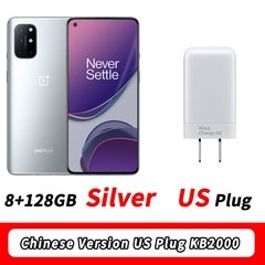 Global Rom Oneplus 8T Mobile Phone 6.55'' 120Hz AMOLED Display Snapdragon 865 Octa Core Android 11 in-screen 65W Warp Charge na internet