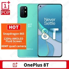 Global ROM Oneplus 8T Mobile Phone 6.55''120Hz AMOLED Snapdragon 865 Octa Core Android 11 65W Warp Charge 5G Smartphone