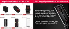 Global Version Redmagic 5G Gaming Mobile Phone Android 10 Snapdragon 865 Red Magic 6.65''AMOLED Turbo 64MP Fingerprint 4500mah na internet