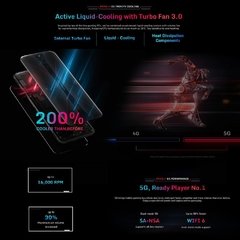 Global Version Redmagic 5G Gaming Mobile Phone Android 10 Snapdragon 865 Red Magic 6.65''AMOLED Turbo 64MP Fingerprint 4500mah - Loja dos smartphones