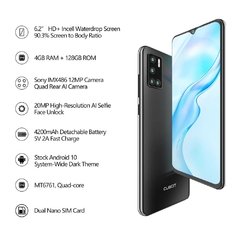 CUBOT P40 Smartphone With A Powerful 20MP Selfie Camera 4200 Battery Mobile Phone 128 gb 6.2 Inch Android 10 NFC Cellphones