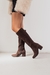 Botas gamuzada chocolate - veronica saavedra