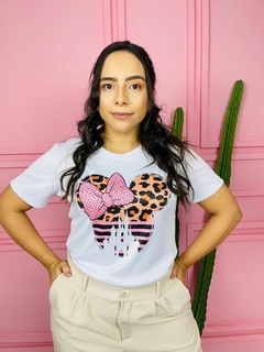 T-shirt Canelada Minnie minimalista na internet