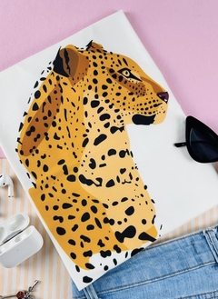 T-shirt ribana canelada Tigre