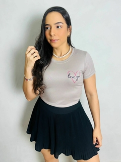 T-SHIRT CANELADA LOVE YOU- NUDE na internet