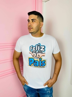 T-SHIRT MASCULINA FELIZ DIA DOS PAIS