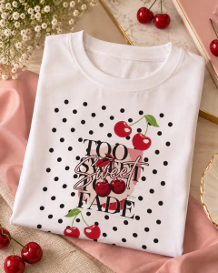 T-SHIRT SUEDE - TOO SWEET FADE POÁ na internet