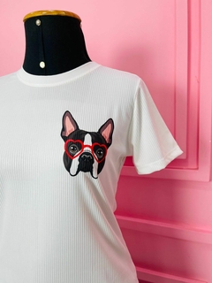 T-shirt Ribana Canelada Doguinho Fashion na internet