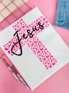 T-shirt ribana canelada Jesus Cruz