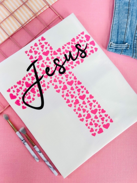 T-shirt ribana canelada Jesus Cruz