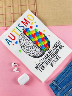T-shirt ribana canelada Autismo