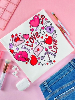 T-shirt ribana canelada Love Love