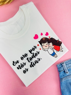 T-shirt ribana canelada Oro por nós todos os dias - comprar online