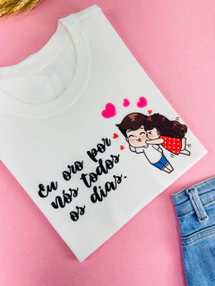 T-shirt ribana canelada Oro por nós todos os dias - comprar online