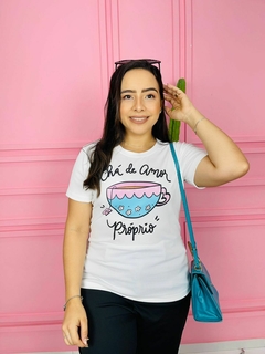 T-shirt Canelada Chá de amor próprio na internet