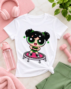 T-SHIRT SUEDE - MENINAS SUPER PODEROSAS JUMP na internet