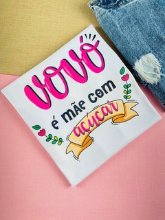 T-shirt Canelada Vovó é mãe com açúcar