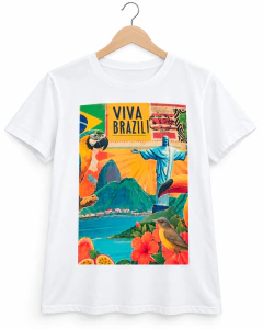 T-SHIRT SUEDE - VIVA BRASIL