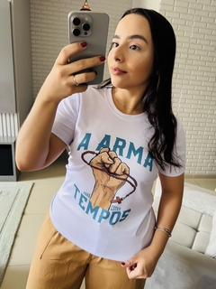 T-SHIRT CANELADA A ARMA PARA OS TEMPOS DE HOJE - loja online