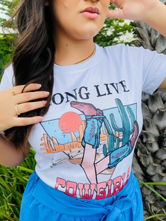 T-shirt Canelada Long live Cowgirls( Viva as vaqueiras)