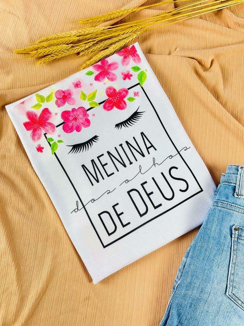 T-shirt Canelada Menina dos Olhos de Deus