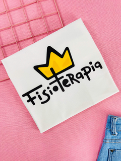 T-shirt ribana canelada Profissões Fisioterapia