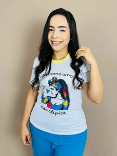 T-SHIRT CANELADA AUTISMO - LUTE COMO UMA MÃE ATÍPICA!