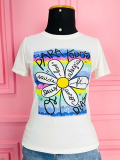 T-shirt Ribana Canelada Para todos os dias