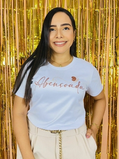 T-shirt Ribana Canelada Abençoada