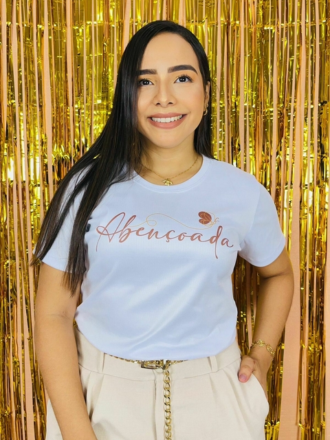 T-shirt Ribana Canelada Abençoada
