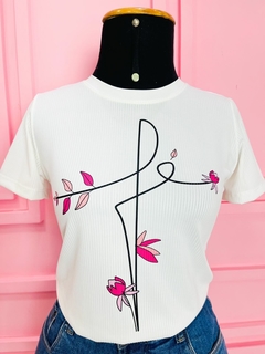 T-shirt Ribana Canelada Fé - Fabi T-shirts