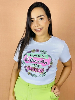 T-shirt Canelada O que te faz diferente te faz único