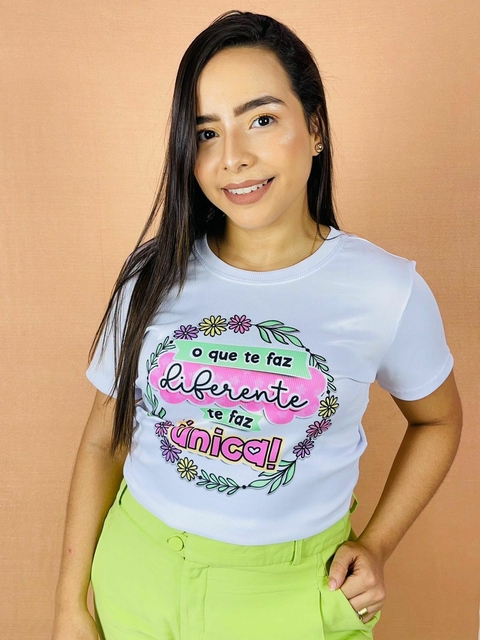T-shirt Canelada O que te faz diferente te faz único