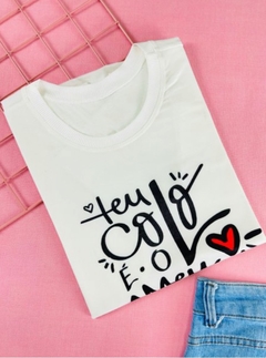 T-shirt ribana canelada Teu colo é o meu - comprar online