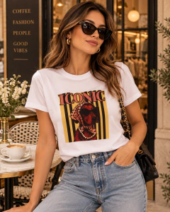 T-SHIRT SUEDE - DOG ICONIC na internet