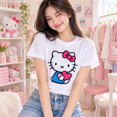T-SHIRT SUEDE - HELLO KITTY - comprar online