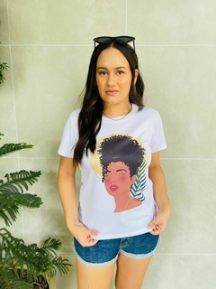 T-shirt Canelada Afro girl (garota afro) - Fabi T-shirts