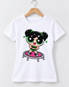 T-SHIRT SUEDE - MENINAS SUPER PODEROSAS JUMP