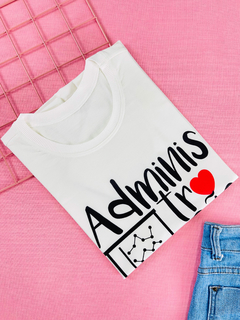 T-shirt ribana canelada Profissões Administração - comprar online