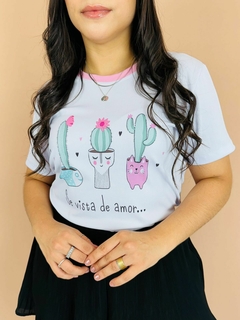 T-SHIRT CANELADA SE VISTA DE AMOR... - loja online
