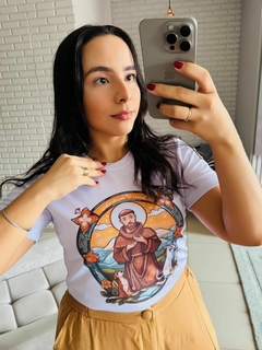 T-SHIRT CANELADA SÃO FRANCISCO DE ASSIS - loja online