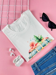 T-shirt ribana canelada Kombi florida - comprar online