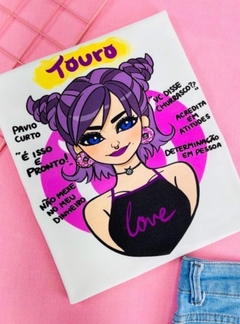 T-shirt ribana canelada Signo Touro